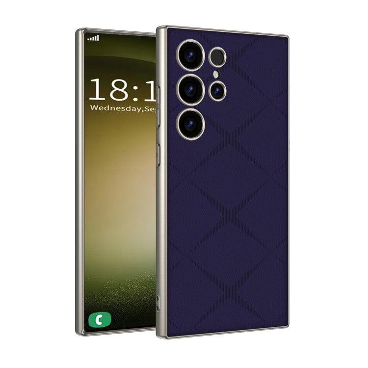 For Samsung Galaxy S23 Ultra 5G GKK Asterism Metal Paint Skin Feel Leather Full Coverage Phone Case, Not Included Pen(Purple) - Galaxy S23 Ultra 5G Cases by GKK | Online Shopping South Africa | PMC Jewellery | Buy Now Pay Later Mobicred