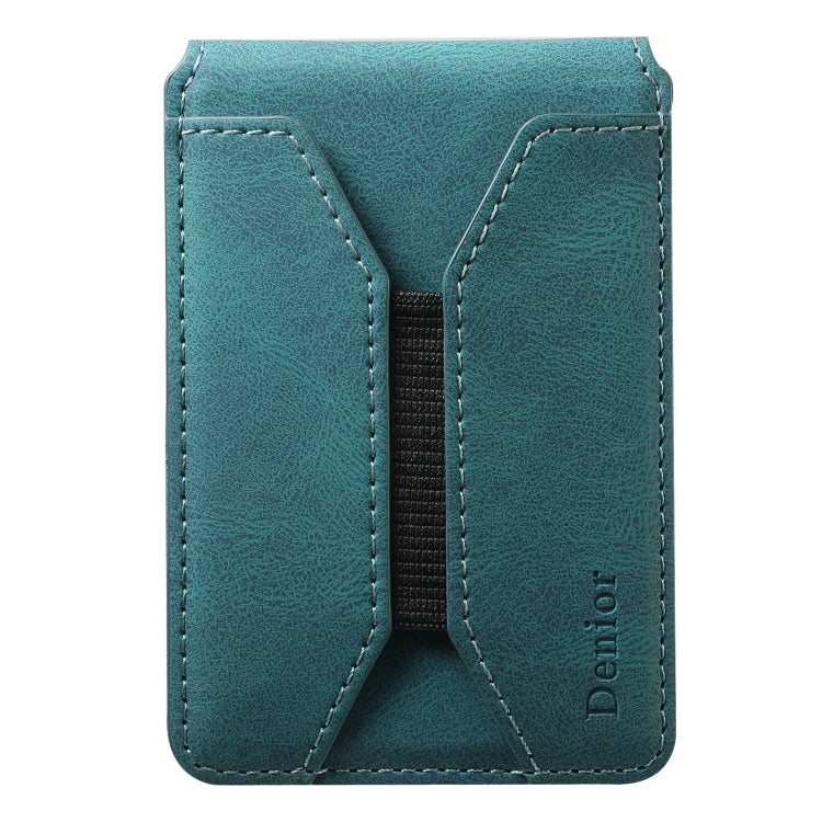 Denior V11 VV MagSafe Magnetic Phone PU Card Sleeve(Blue) - Others Accessories by Denior | Online Shopping South Africa | PMC Jewellery | Buy Now Pay Later Mobicred