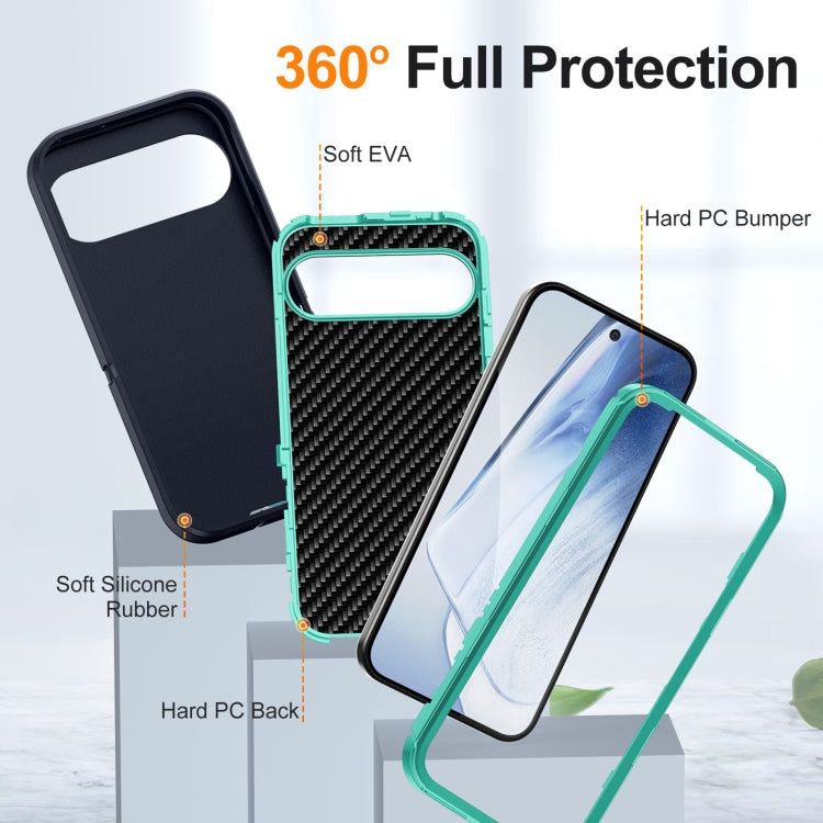 For Google Pixel 9 Life Waterproof Rugged PC + Silicone Phone Case(Dark Blue + Light Blue) - Google Cases by PMC Jewellery | Online Shopping South Africa | PMC Jewellery | Buy Now Pay Later Mobicred