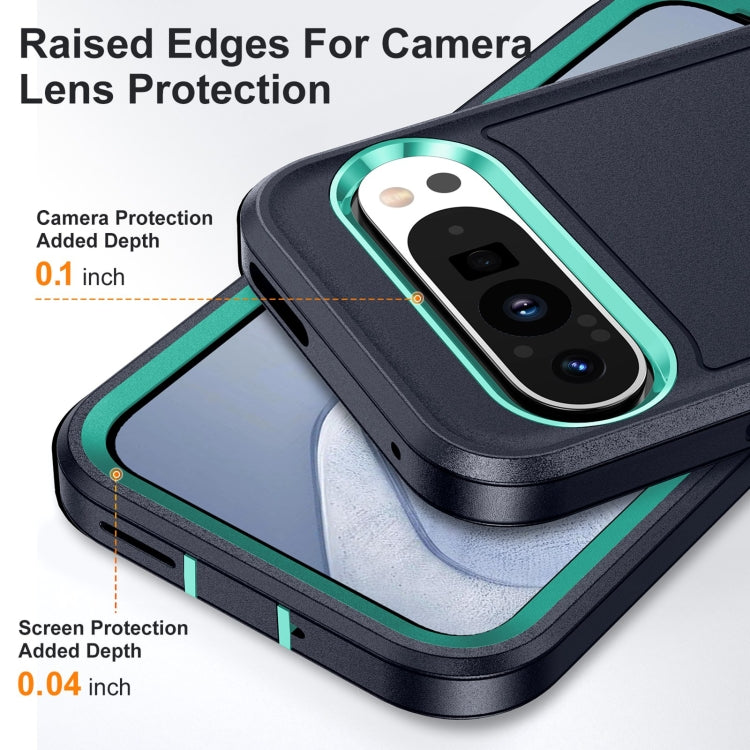 For Google Pixel 9 Life Waterproof Rugged PC + Silicone Phone Case(Dark Blue + Light Blue) - Google Cases by PMC Jewellery | Online Shopping South Africa | PMC Jewellery | Buy Now Pay Later Mobicred