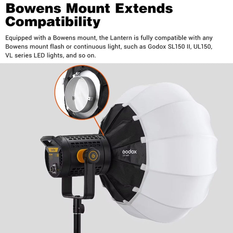 Godox Folding Lantern Softbox Bowens Mount Softbox, Model:CS-65D - free shipping - PMC TechLife - Order now!