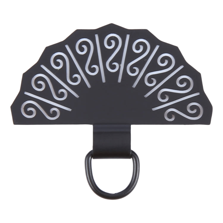 Fan-shaped Metal Mobile Phone Lanyard Fixing Gasket(Black) - Lanyards & Wrist Straps by PMc TechLife | Online Shopping South Africa | PMc TechLife | Buy Now Pay Later Mobicred