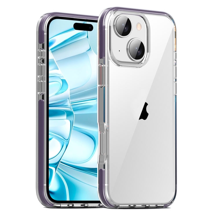 For iPhone 16 TPE Airbag TPU+ PC Full Coverage Phone Case(Purple) - iPhone 16 Cases by PMC Jewellery | Online Shopping South Africa | PMC Jewellery | Buy Now Pay Later Mobicred