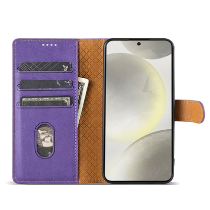 For Motorola Moto G Play 2024 N.BEKUS CSJ-P1 Solid Color Leather Phone Case(Purple) - Motorola Cases by N.BEKUS | Online Shopping South Africa | PMC Jewellery | Buy Now Pay Later Mobicred