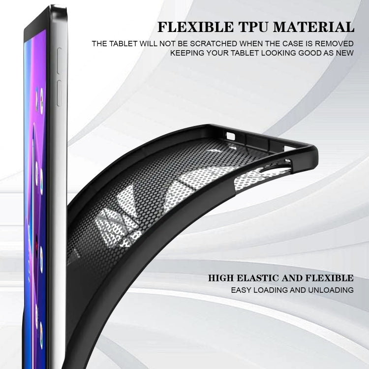 For Huawei MatePad SE 11 2024 Color Painting Pattern Smart Tablet TPU Case(Black Rose) - Huawei by PMC Jewellery | Online Shopping South Africa | PMC Jewellery | Buy Now Pay Later Mobicred