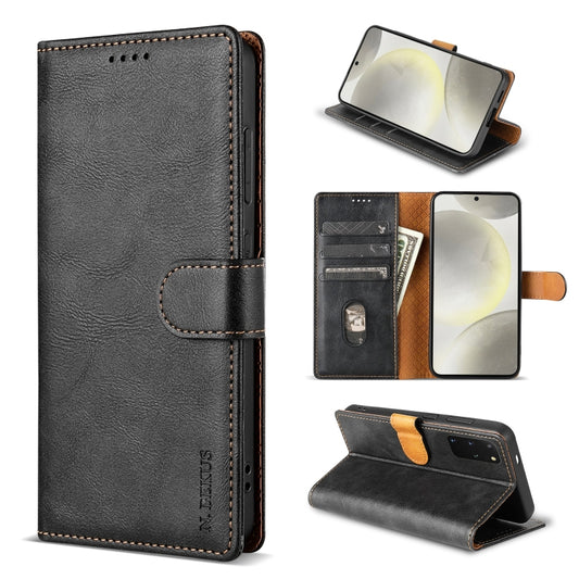 For Xiaomi 14 Ultra N.BEKUS CSJ-P1 Solid Color Leather Phone Case(Black) - 14 Ultra Cases by N.BEKUS | Online Shopping South Africa | PMC Jewellery | Buy Now Pay Later Mobicred