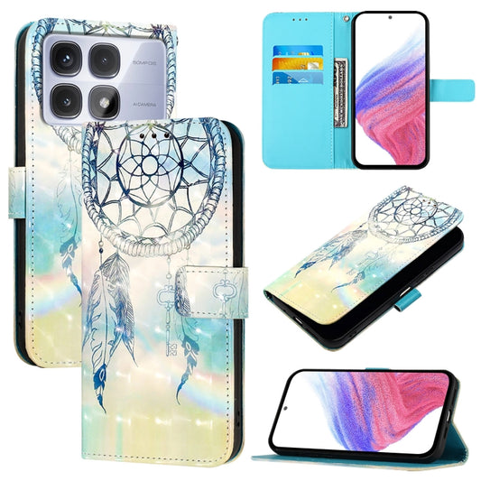 For Redmi K70 Ultra 5G Global 3D Painting Horizontal Flip Leather Phone Case(Dream Wind Chimes) - Xiaomi Cases by PMC Jewellery | Online Shopping South Africa | PMC Jewellery | Buy Now Pay Later Mobicred