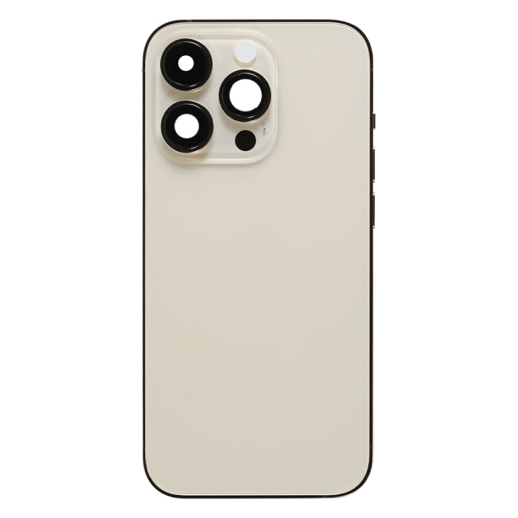 For iPhone 14 Pro Battery Back Cover with Side Keys & Card Tray, Version:China Version(Gold) - free shipping - PMC Jewellery - Order now!