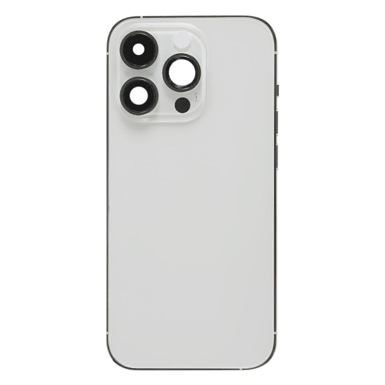 For iPhone 14 Pro Battery Back Cover with Side Keys & Card Tray, Version:CE EU Version(Silver) - Back Cover by PMC Jewellery | Online Shopping South Africa | PMC Jewellery | Buy Now Pay Later Mobicred