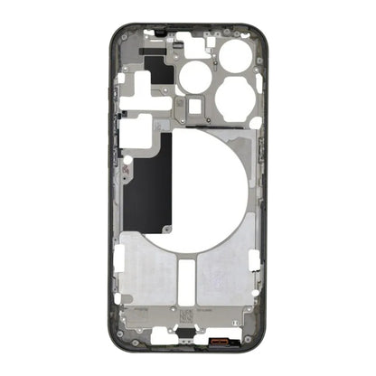 For iPhone 15 Pro Middle Frame Bezel Plate with Side Keys + Card Tray, Version:CE EU Version(Black) - LCD Related Parts by PMC Jewellery | Online Shopping South Africa | PMC Jewellery | Buy Now Pay Later Mobicred