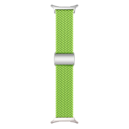 For Samsung Galaxy Watch Ultra 47mm Nylon Loop Magnetic Buckle Watch Band(Yellow Green) - Watch Bands by PMC Jewellery | Online Shopping South Africa | PMC Jewellery | Buy Now Pay Later Mobicred