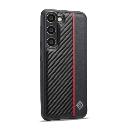 For Samsung Galaxy S24 FE 5G LC.IMEEKE 3 in 1 Carbon Fiber Texture Shockproof Phone Case(Black) - Galaxy S24 FE 5G Cases by LC.IMEEKE | Online Shopping South Africa | PMC Jewellery | Buy Now Pay Later Mobicred