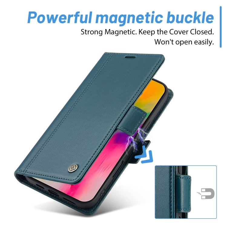 For iPhone 16 LC.IMEEKE Skin-friendly Card Slots Leather Phone Case(Blue) - iPhone 16 Cases by LC.IMEEKE | Online Shopping South Africa | PMC TechLife | Buy Now Pay Later Mobicred