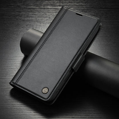 For iPhone 16 Plus LC.IMEEKE Skin-friendly Card Slots Leather Phone Case(Black) - iPhone 16 Plus Cases by LC.IMEEKE | Online Shopping South Africa | PMC Jewellery | Buy Now Pay Later Mobicred