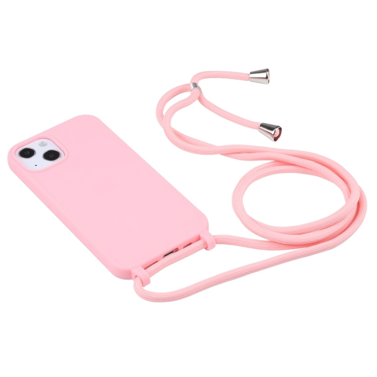For iPhone 16 Candy Colors TPU Protective Phone Case with Lanyard(Pink) - iPhone 16 Cases by PMC TechLife | Online Shopping South Africa | PMC TechLife | Buy Now Pay Later Mobicred