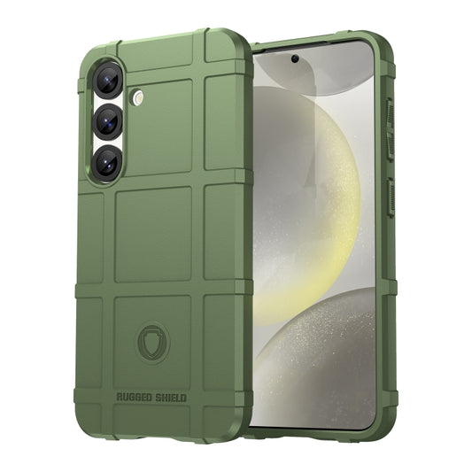 For Samsung Galaxy S25+ 5G Full Coverage Shockproof TPU Phone Case(Green) - Galaxy S25+ 5G Cases by PMC Jewellery | Online Shopping South Africa | PMC Jewellery | Buy Now Pay Later Mobicred