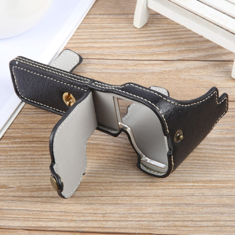 For FUJIFILM X-S20 Buffalo Texture PU Leather Camera Half Case Base(Black) - Half Case by PMC TechLife | Online Shopping South Africa | PMC TechLife | Buy Now Pay Later Mobicred