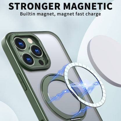 For iPhone 16 Pro Max Wing Series MagSafe Magnetic Ring Holder Phone Case(Green) - iPhone 16 Pro Max Cases by PMC Jewellery | Online Shopping South Africa | PMC Jewellery | Buy Now Pay Later Mobicred