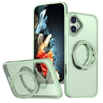 For iPhone 16 Wing Series MagSafe Magnetic Ring Holder Phone Case(Avocado Green) - iPhone 16 Cases by PMC Jewellery | Online Shopping South Africa | PMC Jewellery | Buy Now Pay Later Mobicred