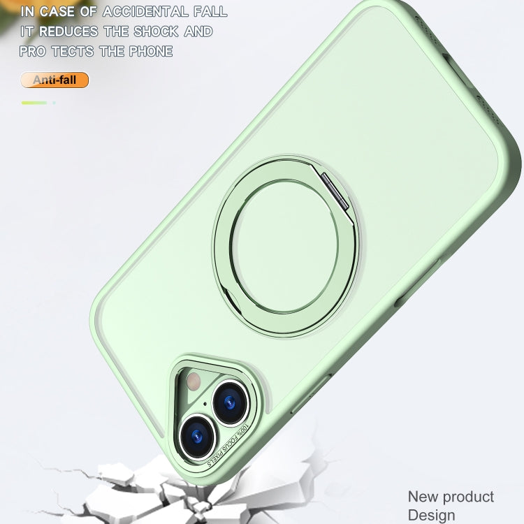 For iPhone 16 Wing Series MagSafe Magnetic Ring Holder Phone Case(Avocado Green) - iPhone 16 Cases by PMC Jewellery | Online Shopping South Africa | PMC Jewellery | Buy Now Pay Later Mobicred