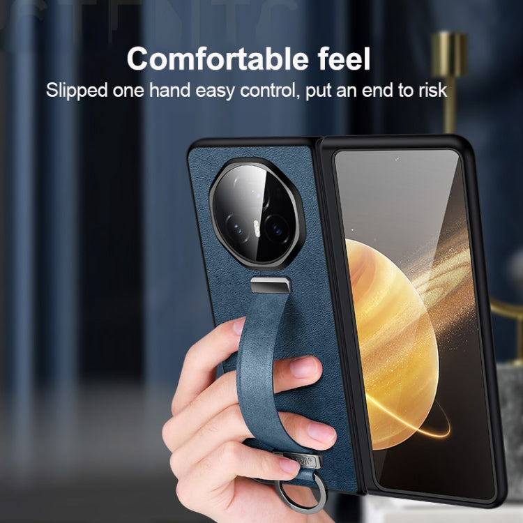 For Honor Magic Vs3 SULADA PC + Leather Texture Skin Feel Shockproof Phone Case(Red) - Honor Cases by SULADA | Online Shopping South Africa | PMC TechLife | Buy Now Pay Later Mobicred