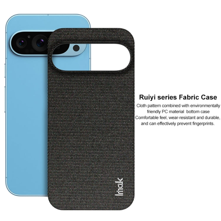 For Google Pixel 9 Pro XL imak Ruiyi Series Cloth Texture PU + PC Phone Case(Black) - Google Cases by imak | Online Shopping South Africa | PMC Jewellery | Buy Now Pay Later Mobicred