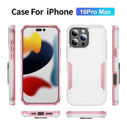 For iPhone 16 Pro Max Pioneer Armor Heavy Duty PC + TPU Phone Case(White+Pink) - iPhone 16 Pro Max Cases by PMC Jewellery | Online Shopping South Africa | PMC Jewellery | Buy Now Pay Later Mobicred