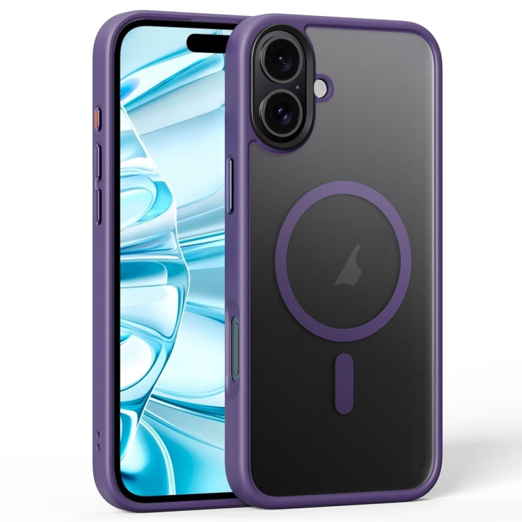 For iPhone 16 Plus Frosted MagSafe Magnetic Phone Case(Puprle) - free shipping - PMC Jewellery - Order now!