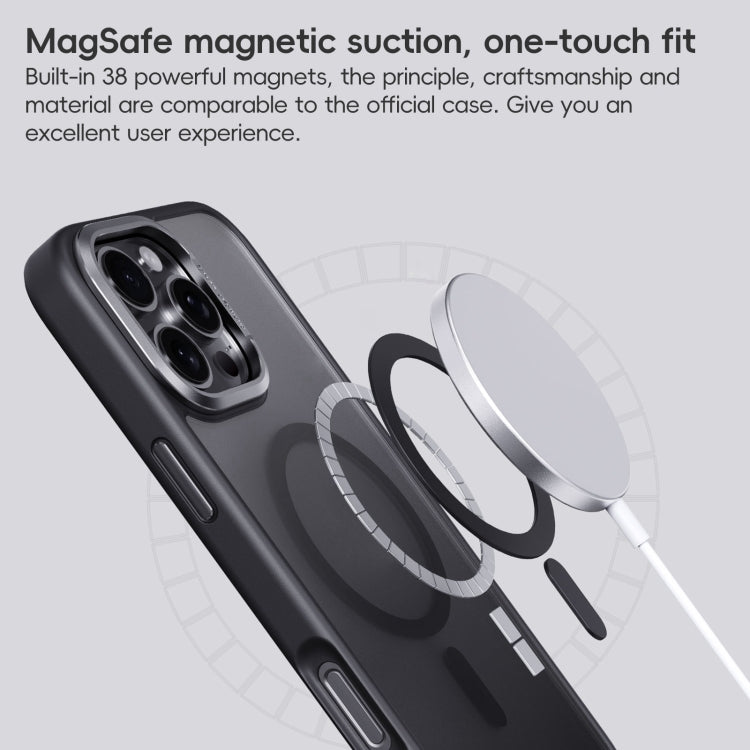 For iPhone 16 Pro Frosted MagSafe Magnetic Phone Case(Titanium Blue) - iPhone 16 Pro Cases by PMC Jewellery | Online Shopping South Africa | PMC Jewellery | Buy Now Pay Later Mobicred