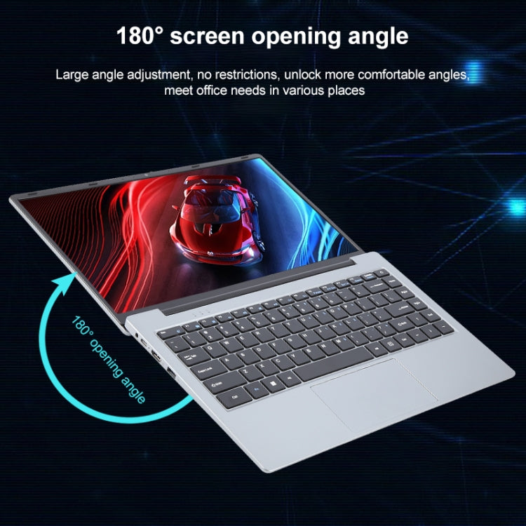 14 inch Windows 11 Laptop, 8GB+256GB, Gen 4th Intel Core i5 CPU, 180 Degree Rotation Axis(Silver) - Others by PMC Jewellery | Online Shopping South Africa | PMC Jewellery | Buy Now Pay Later Mobicred