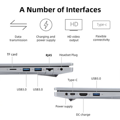 14 inch Windows 11 Laptop, 8GB+256GB, Gen 5th Intel Core i5 CPU, 180 Degree Rotation Axis(Silver) - Others by PMC Jewellery | Online Shopping South Africa | PMC Jewellery | Buy Now Pay Later Mobicred