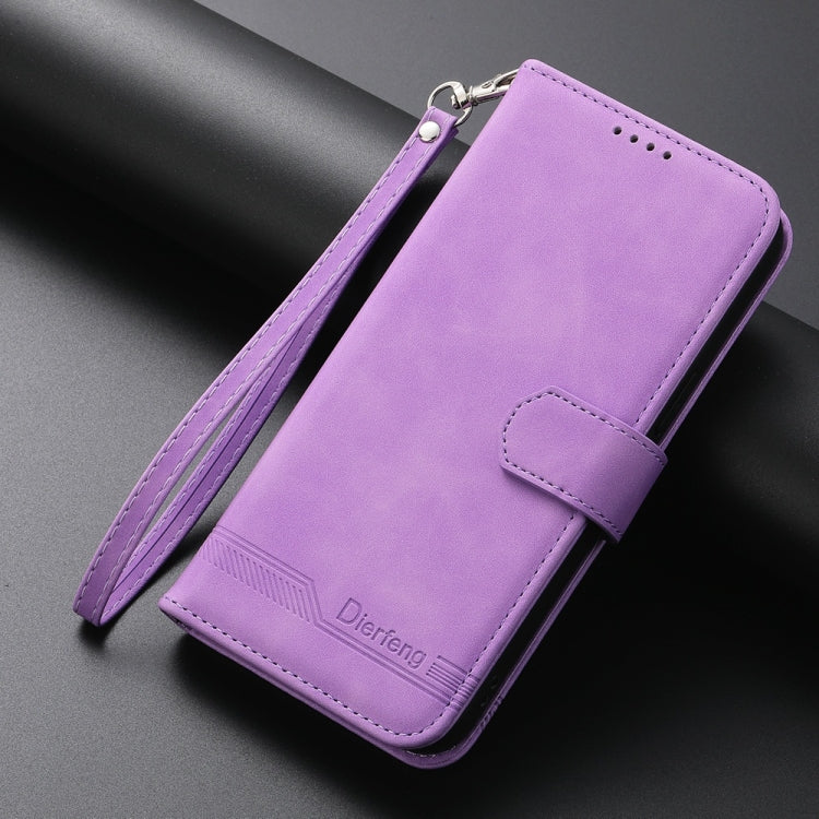 For Redmi K70 Ultra Dierfeng Dream Line TPU + PU Leather Phone Case(Purple) - Xiaomi Cases by PMC Jewellery | Online Shopping South Africa | PMC Jewellery | Buy Now Pay Later Mobicred