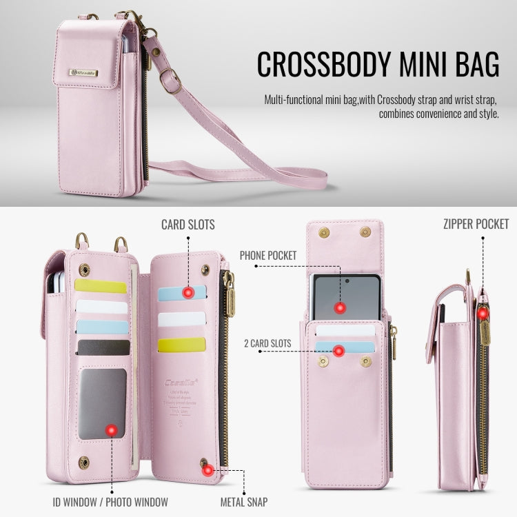 For Samsung Z Fold Series CaseMe Me50 Mini Lanyard Universal Bag(Pink) - Galaxy Z Fold6 5G Cases by CaseMe | Online Shopping South Africa | PMC Jewellery | Buy Now Pay Later Mobicred