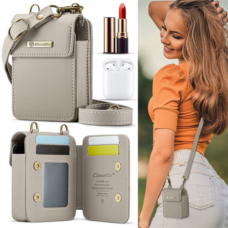 CaseMe Me50 Mini Universal Bag for Apple and Samsung Headphones + Lipstick(Khaki) - For AirPods 1/2 by CaseMe | Online Shopping South Africa | PMC Jewellery | Buy Now Pay Later Mobicred