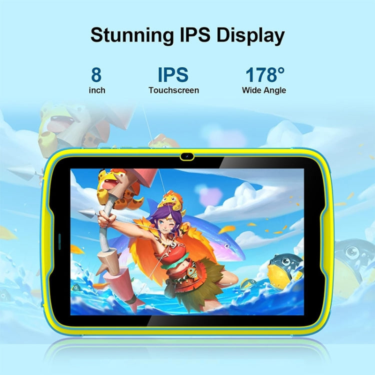UNIWA  Boxchip Tab 8 WiFi Kid Tablet,  4GB+64GB, 8 inch Android 13 Allwinner A523 Octa Core CPU Support Google Play(Blue) - free shipping - PMC Jewellery - Order now!