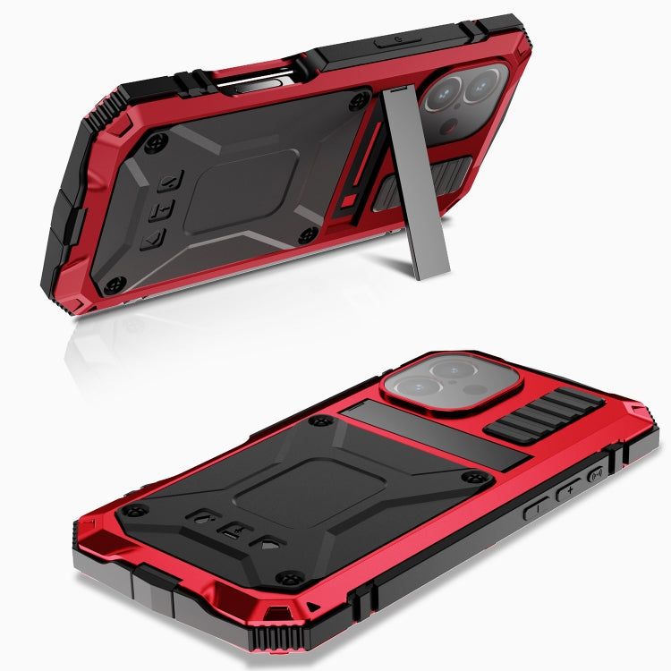 For iPhone 16 Plus R-JUST Life Waterproof Dustproof Shockproof Phone Case(Red) - iPhone 16 Plus Cases by R-JUST | Online Shopping South Africa | PMC Jewellery | Buy Now Pay Later Mobicred