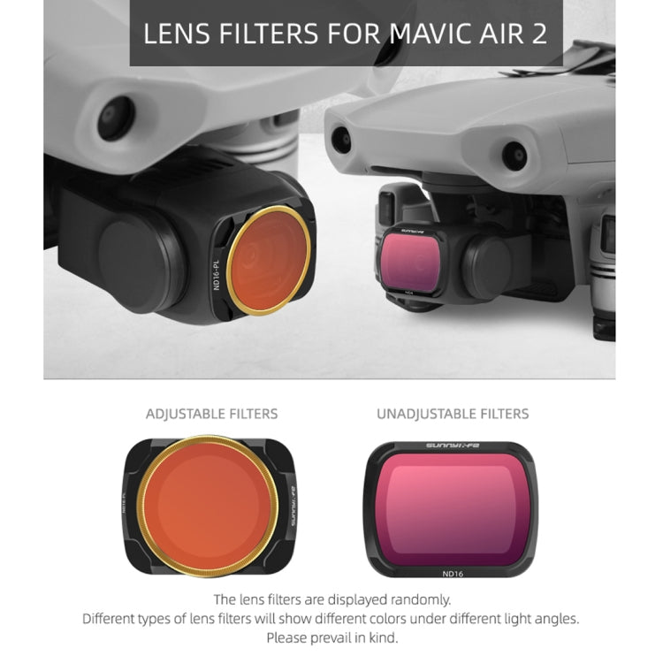 Sunnylife AIR2-FI9282 For DJI Mavic Air 2 ND16-PL Coating Film Lens Filter - Mavic Lens Filter by Sunnylife | Online Shopping South Africa | PMC Jewellery | Buy Now Pay Later Mobicred