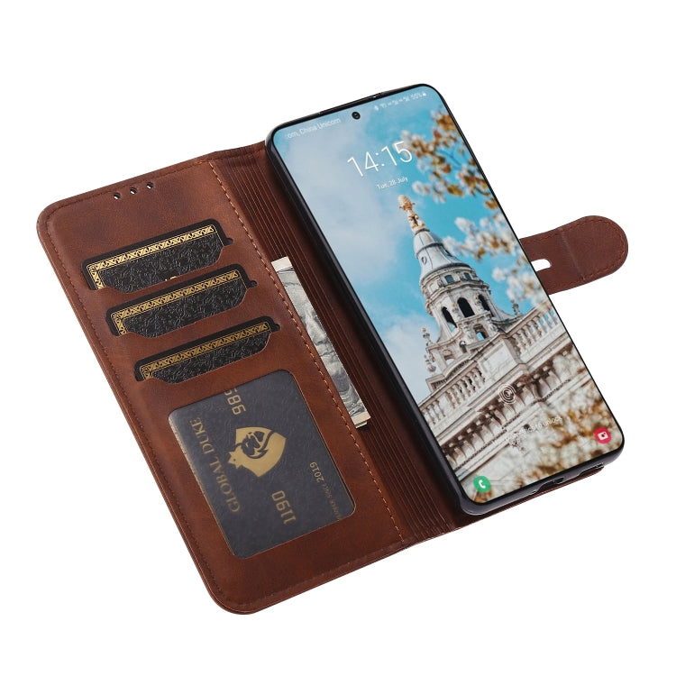 For Samsung Galaxy S25+ 5G Embossed Happy Cat Pattern Flip Leather Phone Case(Brown) - Galaxy S25+ 5G Cases by PMC Jewellery | Online Shopping South Africa | PMC Jewellery | Buy Now Pay Later Mobicred