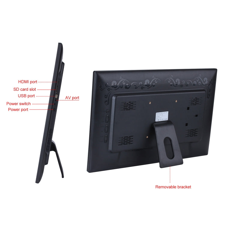 23.6 inch LED Screen Digital Photo Frame, Plug Type:US Plug(Black) - 15 inch Above by PMC TechLife | Online Shopping South Africa | PMC TechLife | Buy Now Pay Later Mobicred