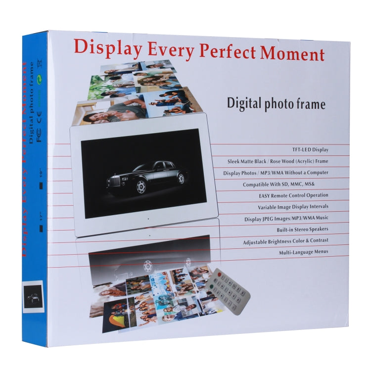23.6 inch LED Screen Digital Photo Frame, Plug Type:US Plug(White) - free shipping - PMC TechLife - Order now!