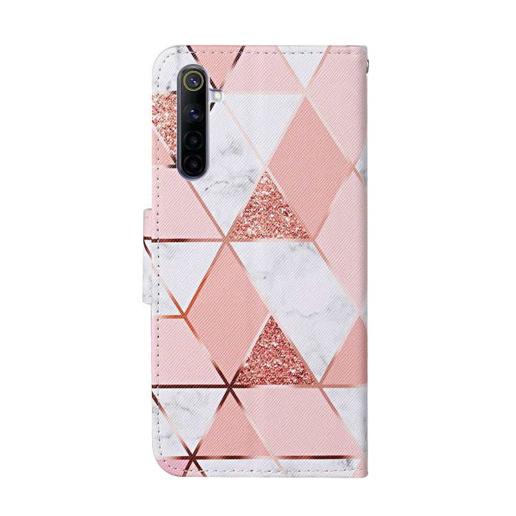 For OPPO Realme 6 Colored Drawing Pattern Horizontal Flip Leather Case with Holder & Card Slots & Wallet(Marble) - Realme Cases by PMC Jewellery | Online Shopping South Africa | PMC Jewellery