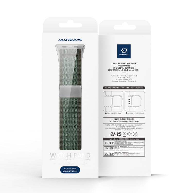 For Apple Watch Series 6 40mm DUX DUCIS YC Series Ocean Nylon Watch Band(Green) - Watch Bands by DUX DUCIS | Online Shopping South Africa | PMC Jewellery | Buy Now Pay Later Mobicred