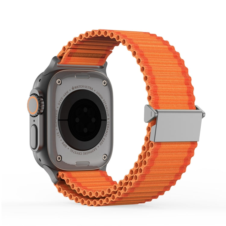 For Apple Watch Series 5 40mm DUX DUCIS YC Series Ocean Nylon Watch Band(Orange) - Watch Bands by DUX DUCIS | Online Shopping South Africa | PMC Jewellery | Buy Now Pay Later Mobicred