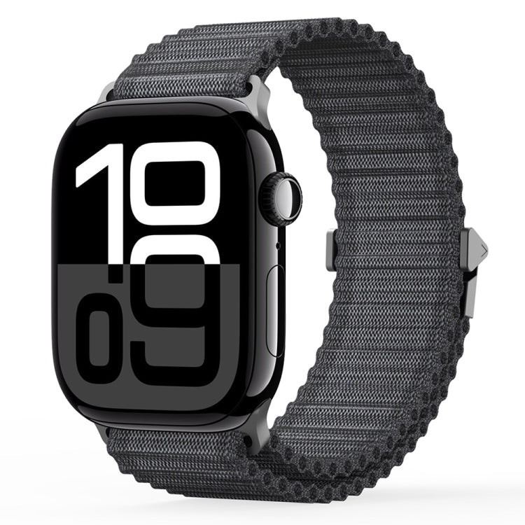 For Apple Watch Series 10 46mm DUX DUCIS YC Series Ocean Nylon Watch Band(Dark Grey) - Watch Bands by DUX DUCIS | Online Shopping South Africa | PMC Jewellery | Buy Now Pay Later Mobicred