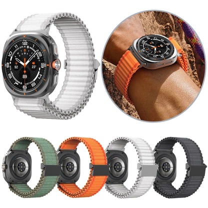 For Samsung Galaxy Watch Ultra 47mm DUX DUCIS YC Series Ocean Nylon Watch Band(Orange) - Watch Bands by DUX DUCIS | Online Shopping South Africa | PMC Jewellery | Buy Now Pay Later Mobicred