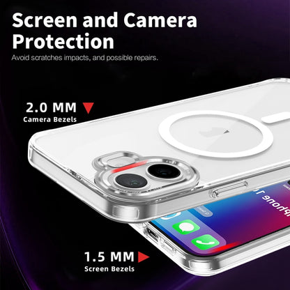 For iPhone 16 Plus Ice Color Magnetic Series Magsafe Magnetic PC Hybrid TPU Phone Case(Transparent) - iPhone 16 Plus Cases by PMC Jewellery | Online Shopping South Africa | PMC Jewellery | Buy Now Pay Later Mobicred