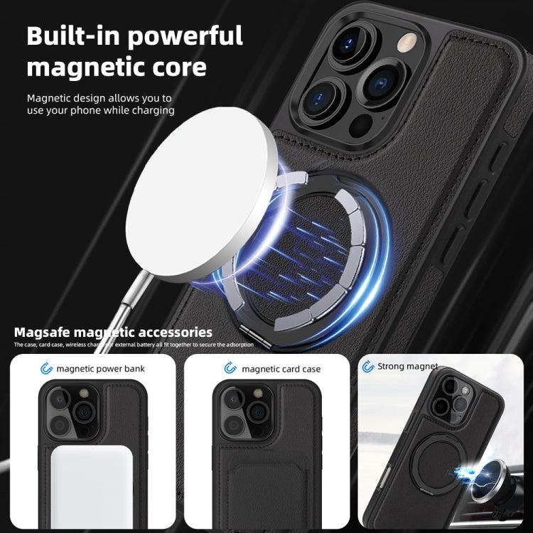 For iPhone 16 Plus Yashi 360 Degree Rotating MagSafe Holder Phone Case(Black) - iPhone 16 Plus Cases by PMC Jewellery | Online Shopping South Africa | PMC Jewellery | Buy Now Pay Later Mobicred