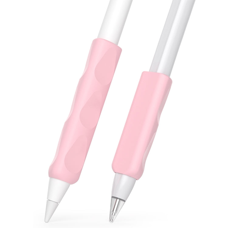 For Apple Pencil & Huawei M-Pencil Series Universal Stylus Silicone Protective Grip Cover(Pink) - Pencil Accessories by PMC Jewellery | Online Shopping South Africa | PMC Jewellery | Buy Now Pay Later Mobicred