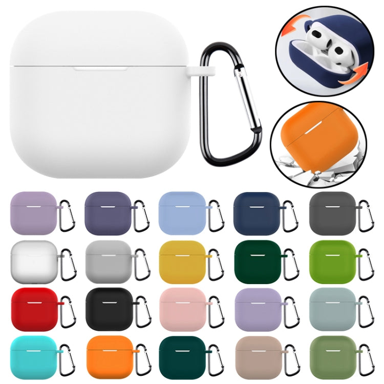 For AirPods 4 Silicone Earphone Protective Case with Hook(Transparent) - For AirPods 4 by PMC Jewellery | Online Shopping South Africa | PMC Jewellery | Buy Now Pay Later Mobicred
