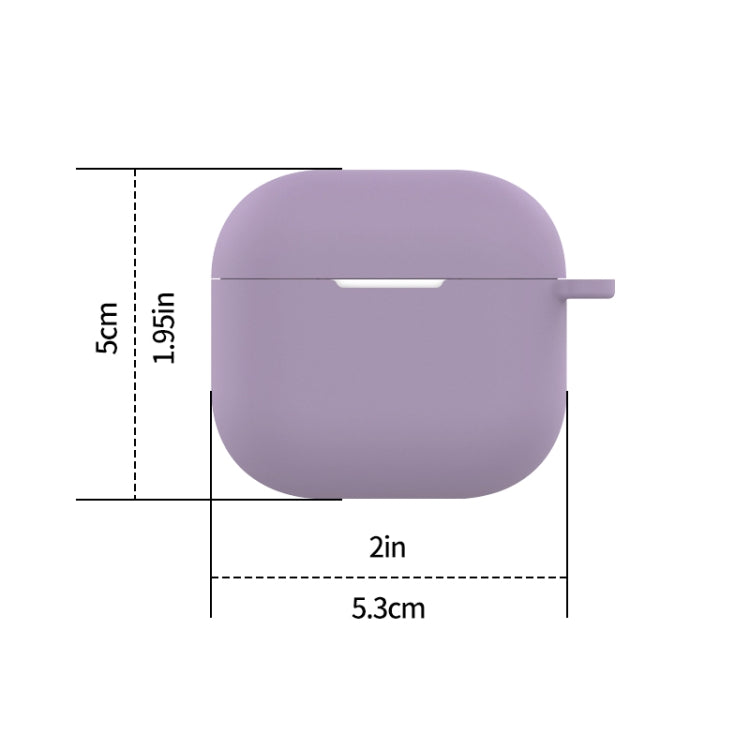For AirPods 4 Silicone Earphone Protective Case with Hook(Dark Green) - For AirPods 4 by PMC Jewellery | Online Shopping South Africa | PMC Jewellery | Buy Now Pay Later Mobicred